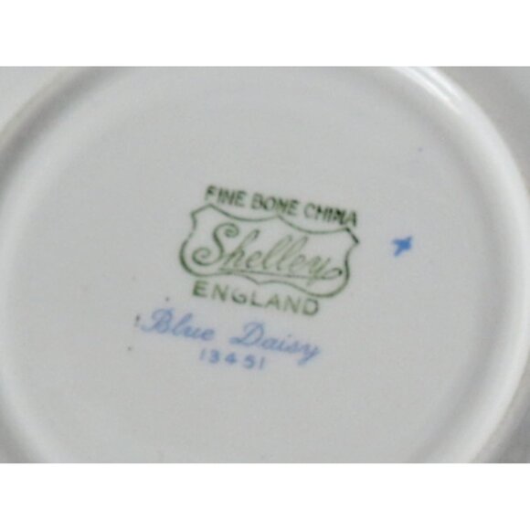 Vintage Shelley Blue Daisy Tea Cup and Saucer Teacup Tea Party Gift - Picture 5 of 5